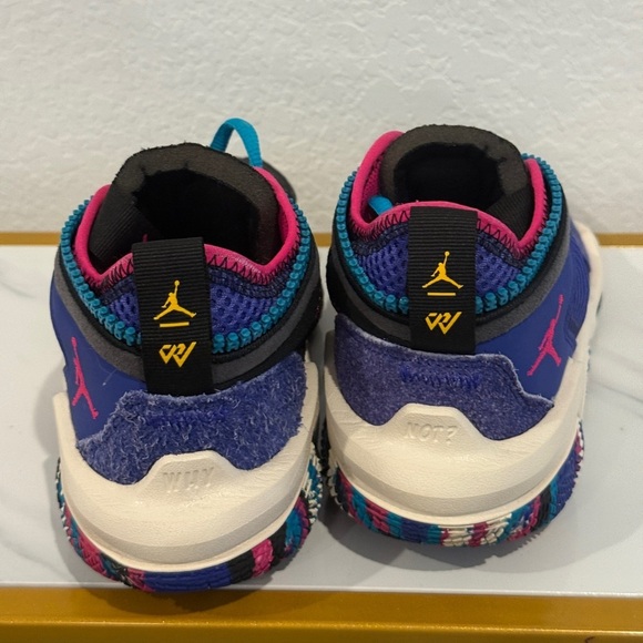 Air Jordan Why Not? Colorful Athletic Sneakers with Pink and Blue Accents main image 5